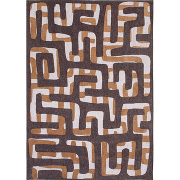 Louis De Poortere Craft Kuba 9335 Bison Washable Polyester Flatweave Eco-Rug-Louis De Poortere-Rug Love - The Most Loved Rug Store